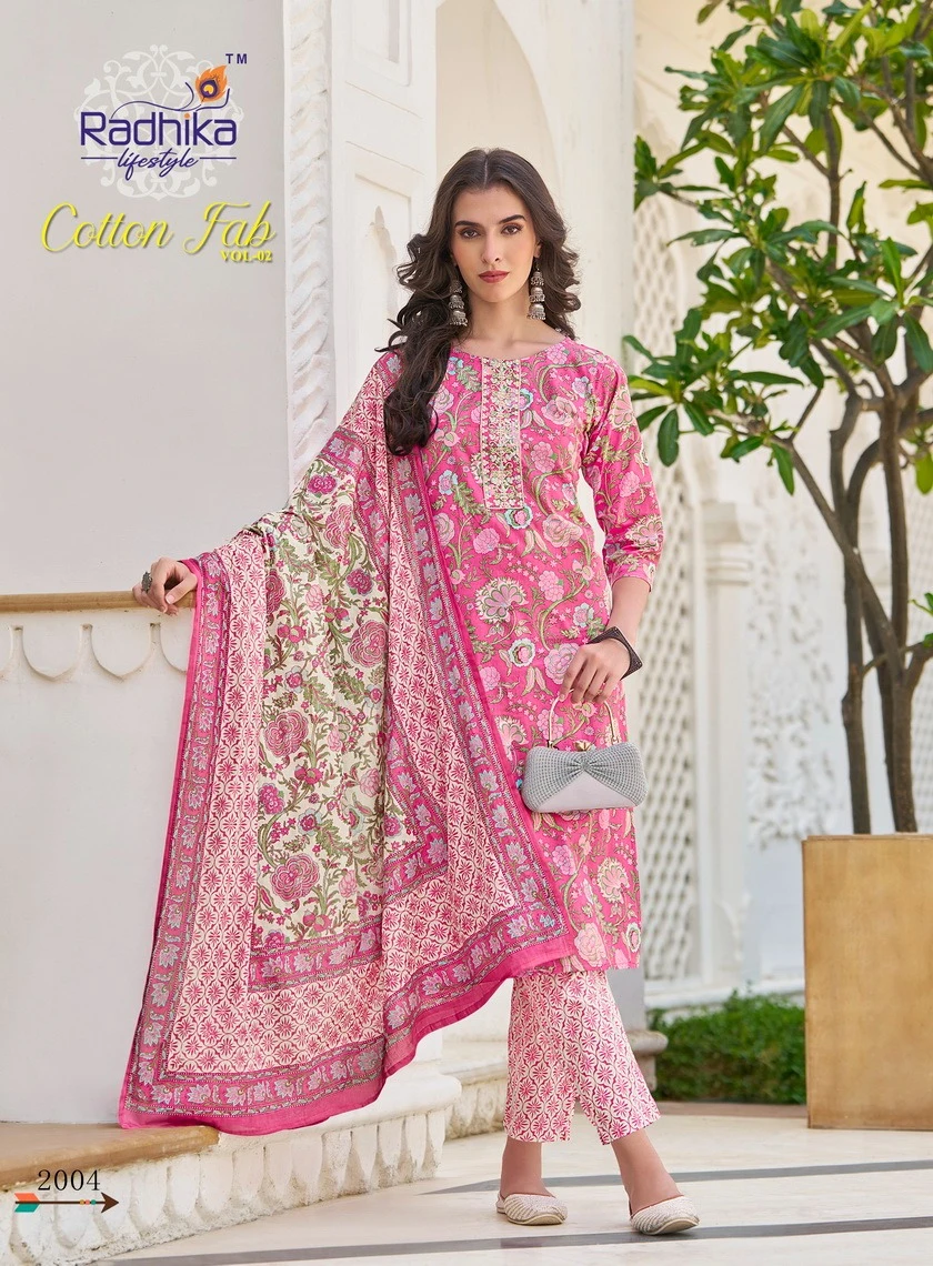 Radhika Lifestyle Cotton Fab Vol 2 Pure Heavy Cotton Print Wholesale Readymade Salwar Suit Catalog — Wholesale Salwar Suits, MPA wholesale from Surat - Gallery Image 6